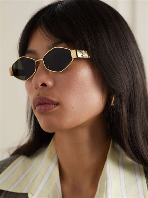 celine black and gold sunglasses|authentic celine sunglasses.